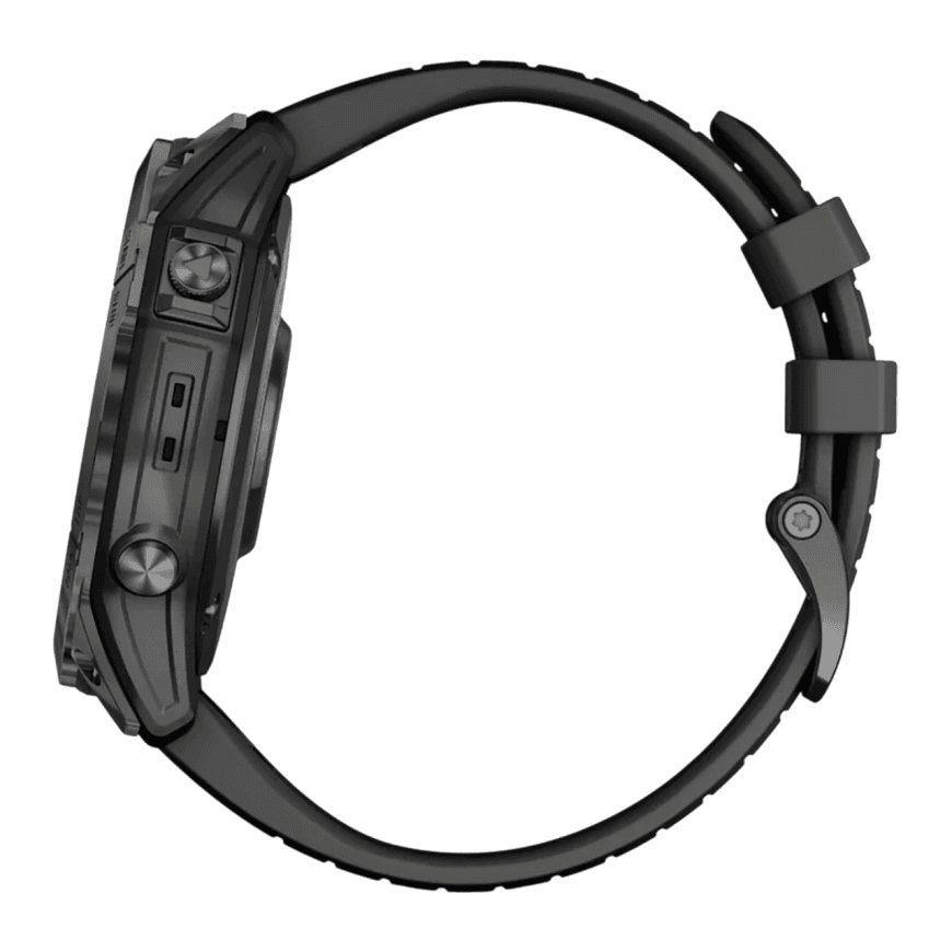 Спортивные часы Garmin epix Pro (Gen 2) Sapphire Edition, 51 мм, чёрный силиконовый ремешок — фото 4