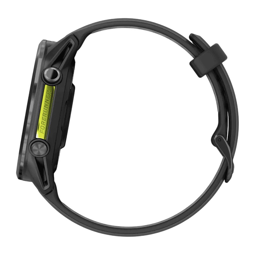 Спортивные часы Garmin Forerunner 970, силиконовый ремешок цвета чёрный/дымчато-серый — фото 4