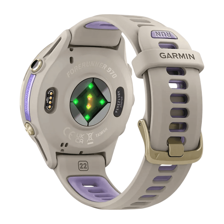 Спортивные часы Garmin Forerunner 970, силиконовый ремешок цвета «французский серый»/дымчато-синий — фото 5
