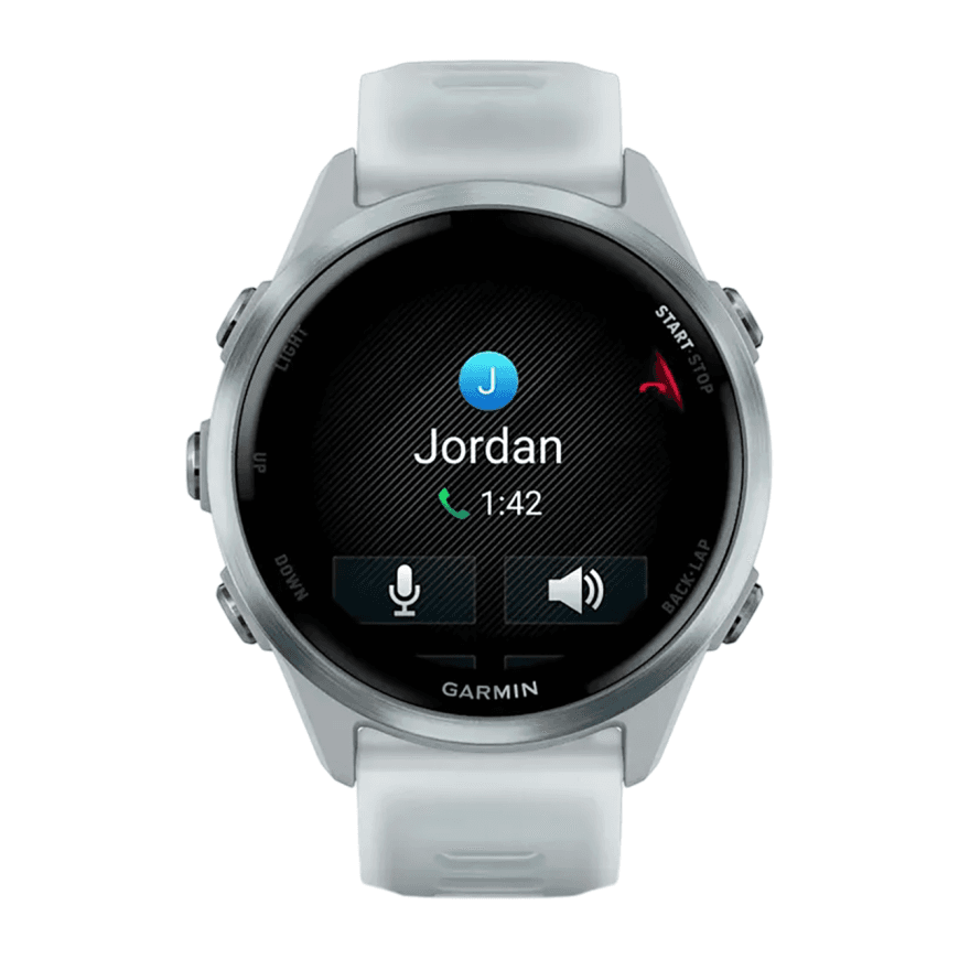 Спортивные часы Garmin Forerunner 570, 42 мм, силиконовый ремешок цвета «полупрозрачный серый»/дымчато-голубой — фото 6