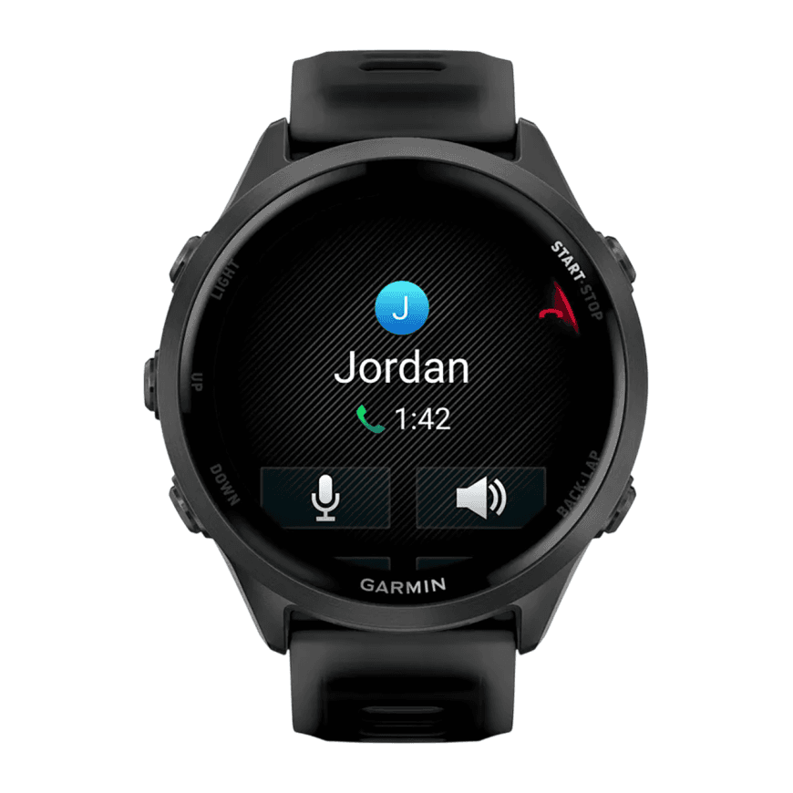 Спортивные часы Garmin Forerunner 570, 47 мм, силиконовый ремешок цвета «полупрозрачный чёрный»/чёрный — фото 6