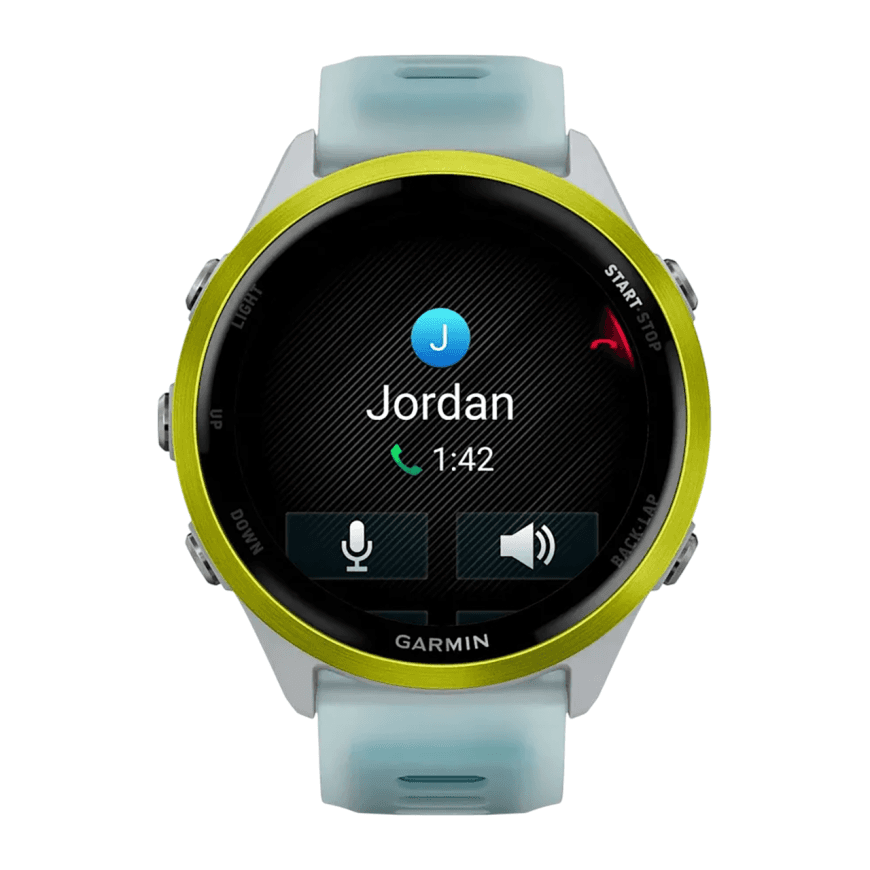 Спортивные часы Garmin Forerunner 570, 47 мм, силиконовый ремешок цвета «полупрозрачный серый»/бирюзовый — фото 6