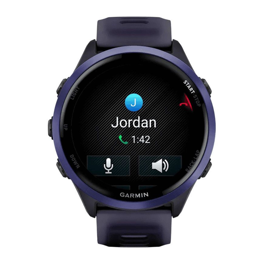 Спортивные часы Garmin Forerunner 570, 47 мм, силиконовый ремешок цвета «полупрозрачный фиолетовый»/индиго — фото 4