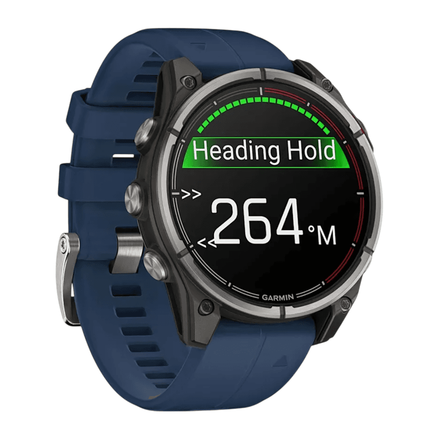 Спортивные часы Garmin quatix 8, AMOLED, 47 мм, силиконовый ремешок — фото 6