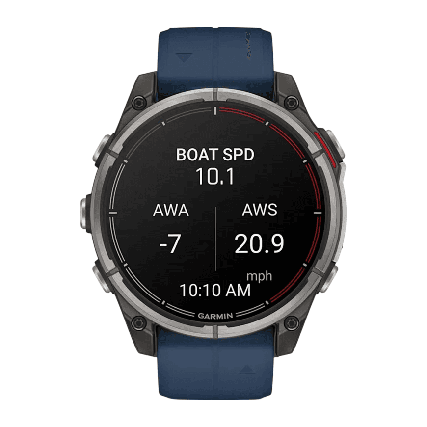 Спортивные часы Garmin quatix 8, AMOLED, 47 мм, силиконовый ремешок — фото 5