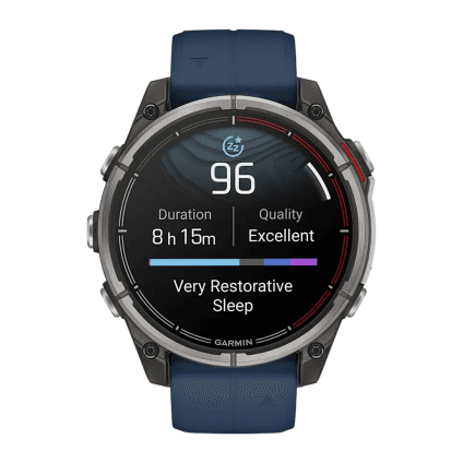 Спортивные часы Garmin quatix 8, AMOLED, 47 мм, силиконовый ремешок
