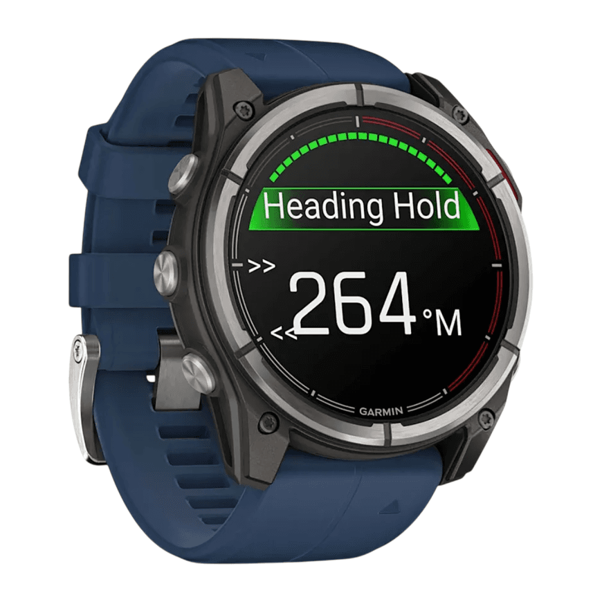 Спортивные часы Garmin quatix 8, AMOLED, 51 мм, силиконовый ремешок — фото 5
