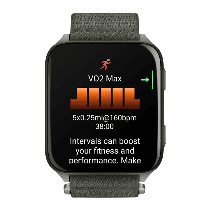 Спортивные часы Garmin Venu X1, нейлоновый браслет ComfortFit цвета «мох» — фото 2