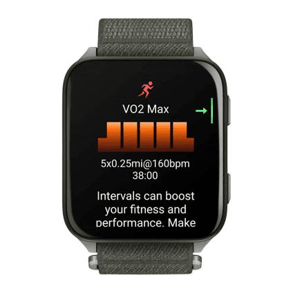 Спортивные часы Garmin Venu X1, нейлоновый браслет ComfortFit цвета «мох»