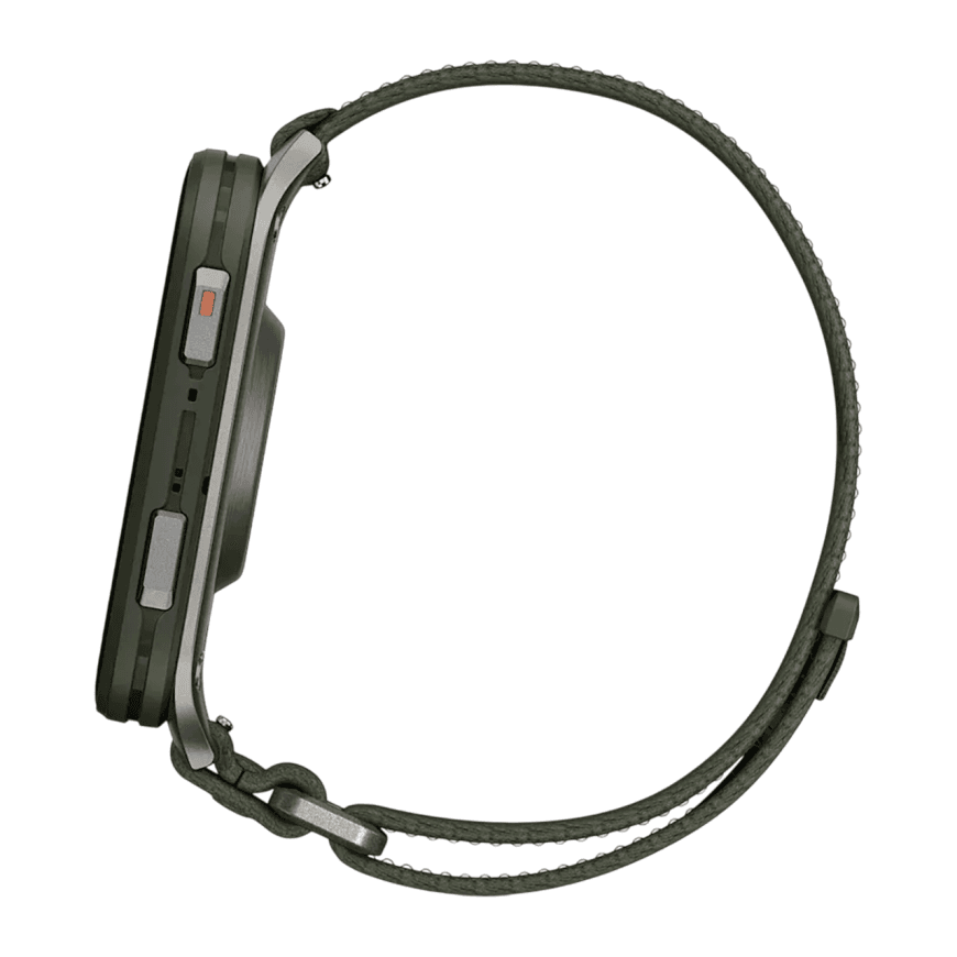 Спортивные часы Garmin Venu X1, нейлоновый браслет ComfortFit цвета «мох» — фото 4