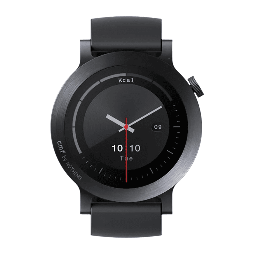 Умные часы CMF Watch 3 Pro by Nothing, плоский безель, тёмно-серый силиконовый ремешок — фото 2