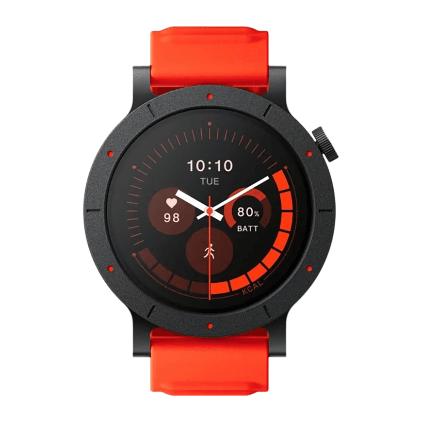Умные часы CMF Watch 3 Pro by Nothing, плоский безель, оранжевый силиконовый ремешок — фото 5