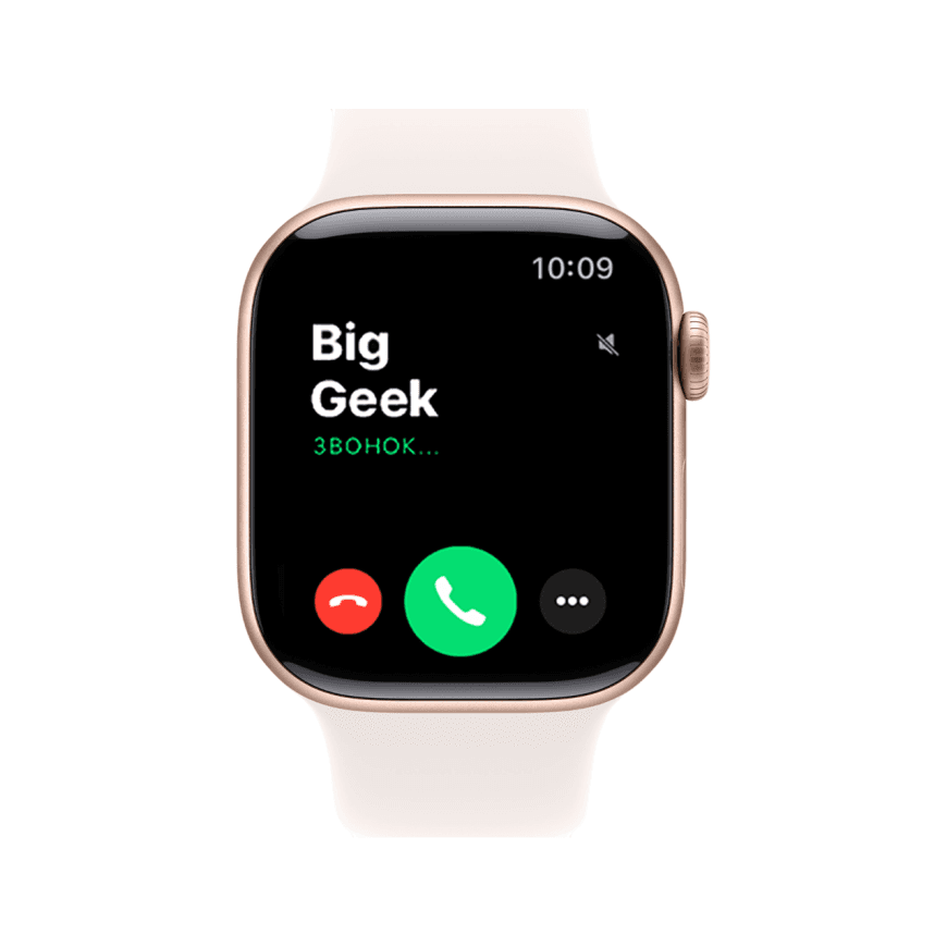 Часы Apple Watch Series 11, 42 мм, алюминий цвета «розовое золото», ремешок Sport Band цвета «светлые румяна» — фото 2