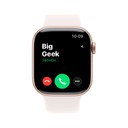 Часы Apple Watch Series 11, 42 мм, алюминий цвета «розовое золото», ремешок Sport Band цвета «светлые румяна»