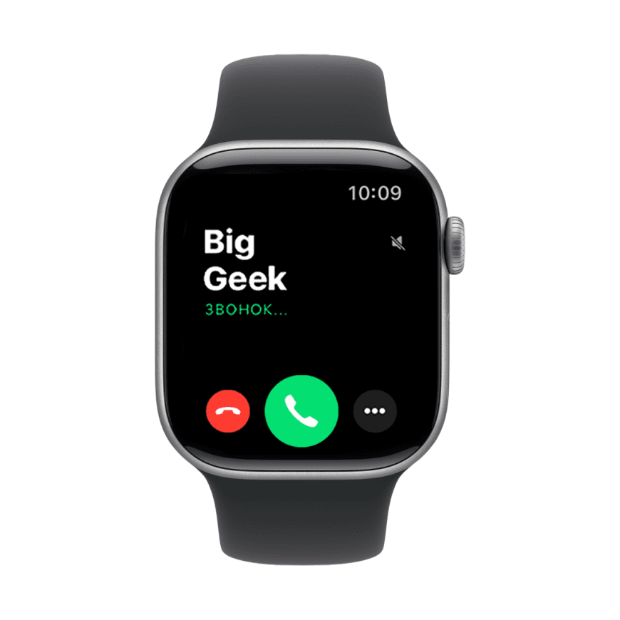 Часы Apple Watch Series 11, 42 мм, алюминий цвета «серый космос», ремешок Sport Band чёрного цвета — фото 2