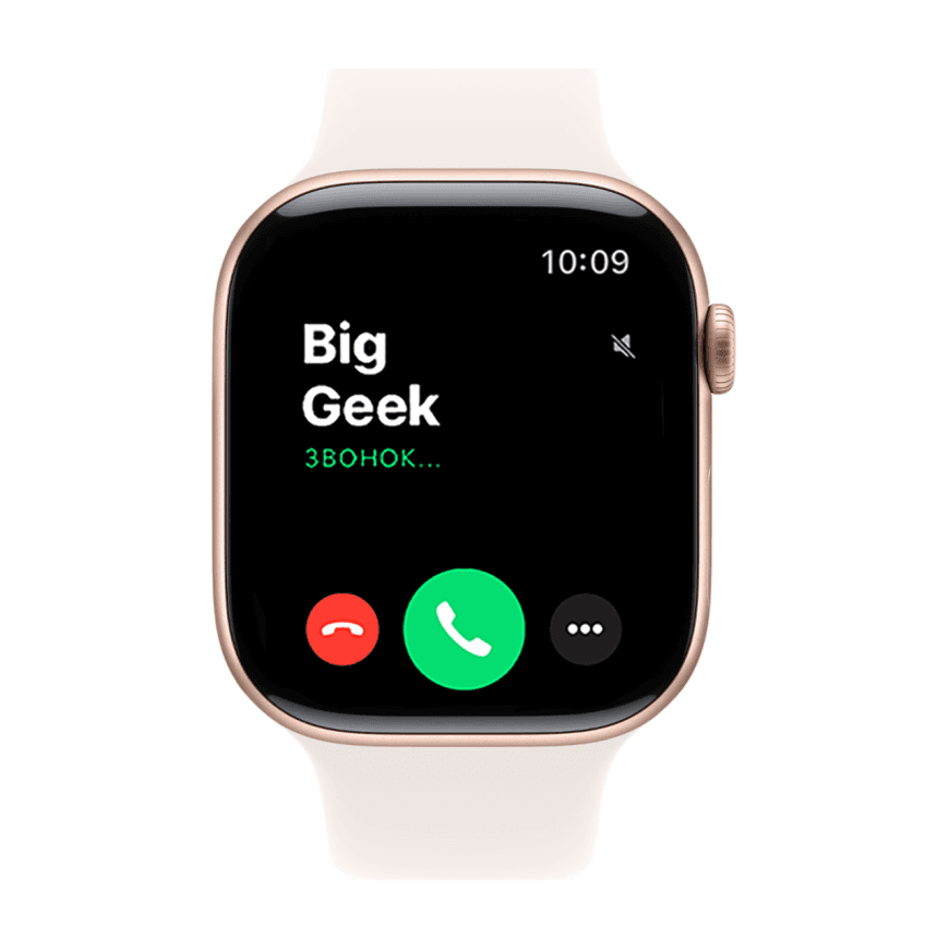Часы Apple Watch Series 11, 46 мм, алюминий цвета «розовое золото», ремешок Sport Band цвета «светлые румяна» — фото 2