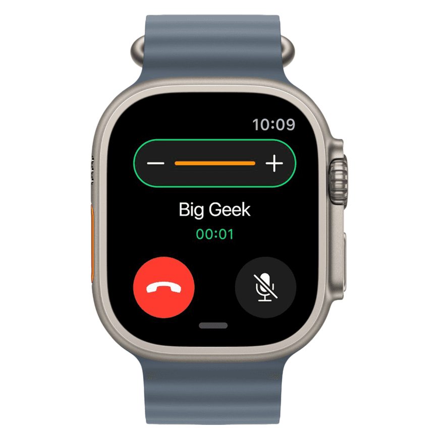 Часы Apple Watch Ultra 3, 49 мм, титан светлого цвета, ремешок Ocean цвета «якорный синий» (2025) — фото 2