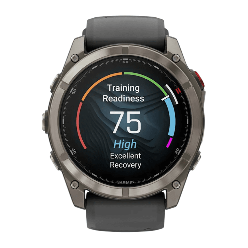 Спортивные часы Garmin fenix 8 Pro, 51 мм, AMOLED, титан, сапфир, силиконовый ремешок цвета «графитовый/чёрный» — фото 2