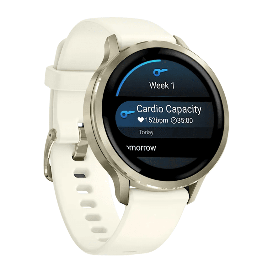 Спортивные часы Garmin Venu 4, 41 мм, силиконовый ремешок цвета кости — фото 6