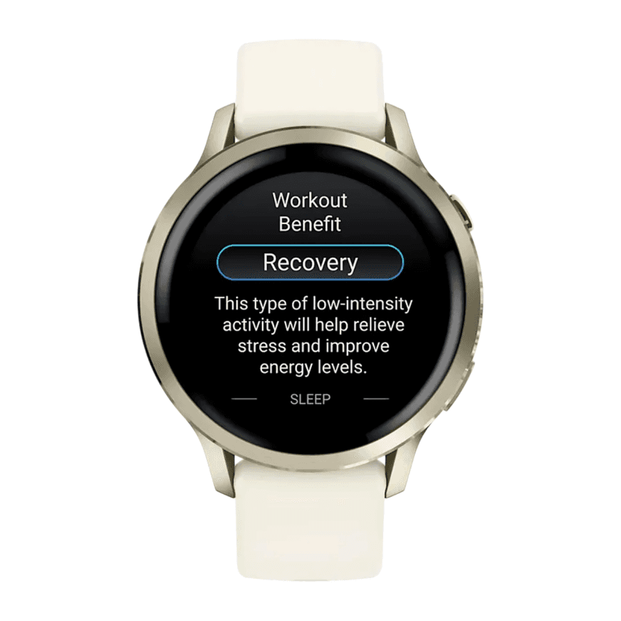 Спортивные часы Garmin Venu 4, 41 мм, силиконовый ремешок цвета кости — фото 5