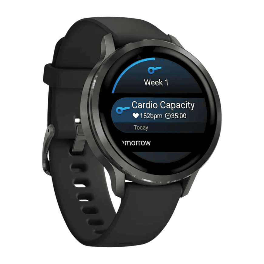 Спортивные часы Garmin Venu 4, 41 мм, чёрный силиконовый ремешок — фото 6