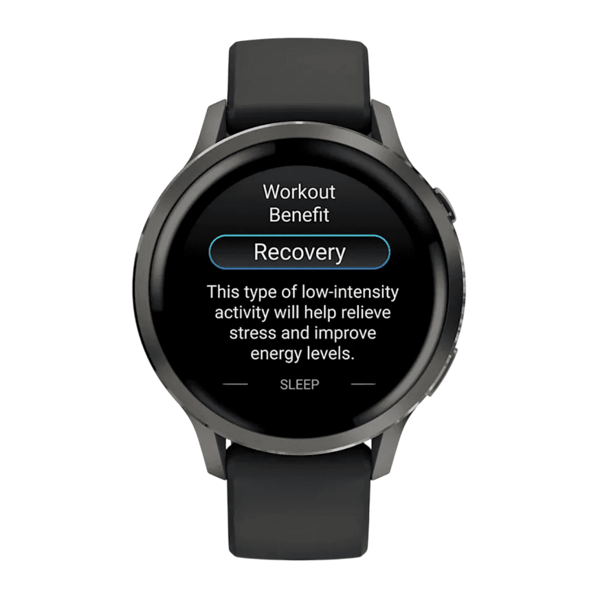 Спортивные часы Garmin Venu 4, 41 мм, чёрный силиконовый ремешок — фото 4