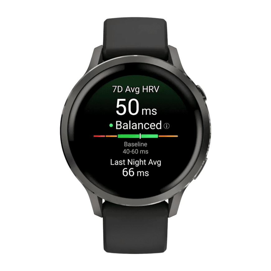 Спортивные часы Garmin Venu 4, 41 мм, чёрный силиконовый ремешок — фото 2