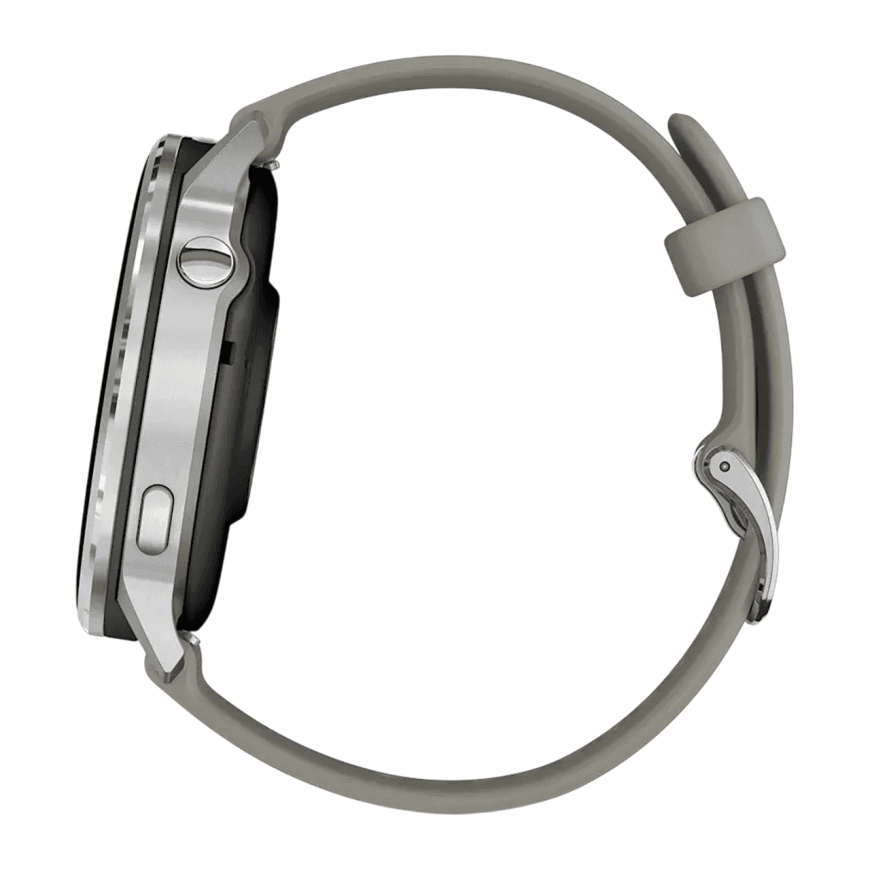 Спортивные часы Garmin Venu 4, 45 мм, серебристо-серый силиконовый ремешок — фото 5