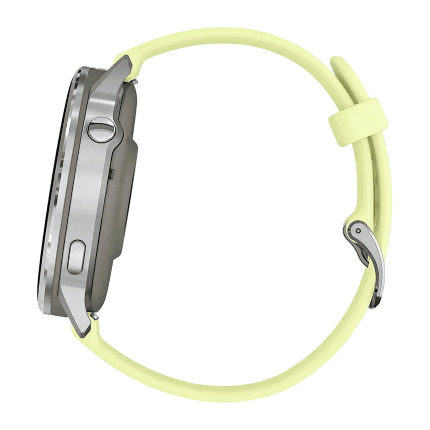 Спортивные часы Garmin Venu 4, 45 мм, силиконовый ремешок лимонного цвета — фото 4