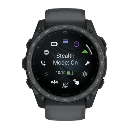 Спортивные часы Garmin tactix 8, 51 мм, AMOLED, Cerakote, сланцево-серый силиконовый ремешок