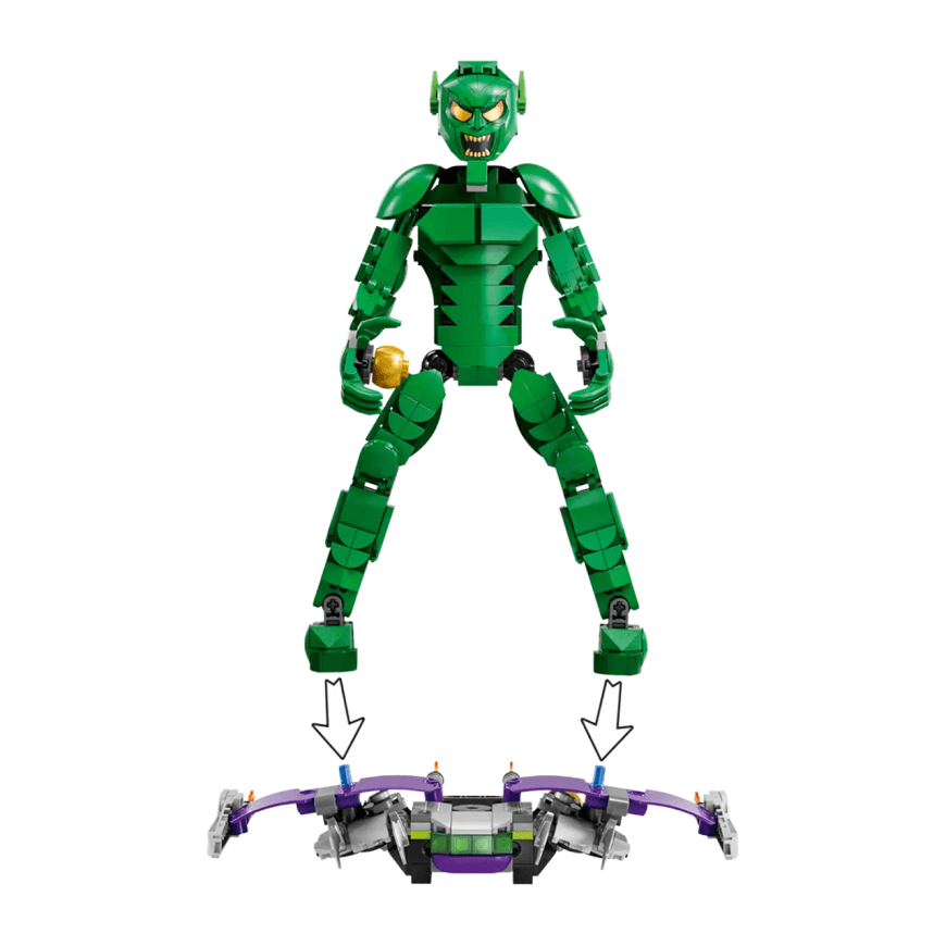 Конструктор — сборная фигурка Зелёного гоблина LEGO Marvel Spider-Man (#76284) — фото 3