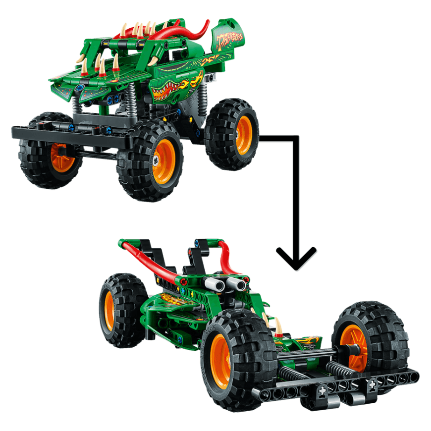 Конструктор — монстр-трак «Дракон» LEGO Technic Monster Jam (#42149) — фото 3