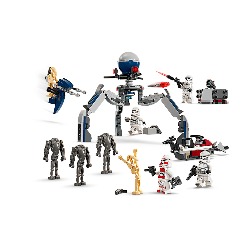 Конструктор — боевой набор солдат-клонов и боевых дроидов LEGO Star Wars (#75372) — фото 4