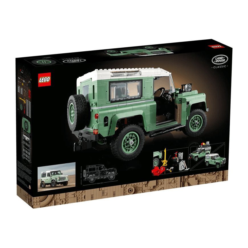 Конструктор — автомобиль Land Rover Classic Defender 90 LEGO Icons (#10317) — фото 4