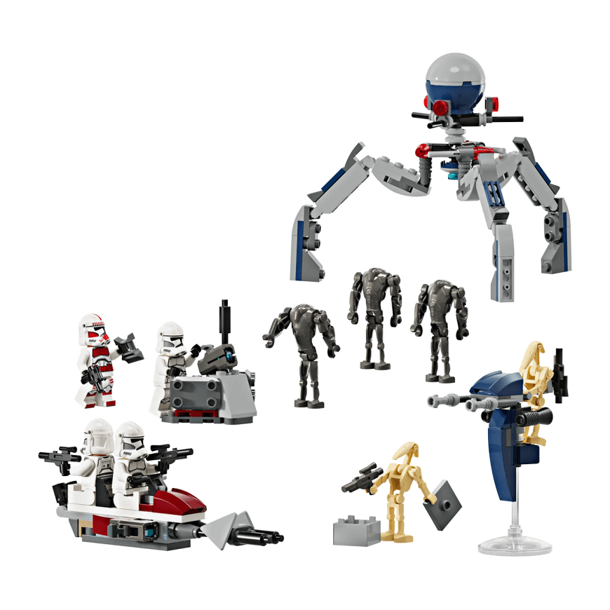 Конструктор — боевой набор солдат-клонов и боевых дроидов LEGO Star Wars (#75372) — фото 2