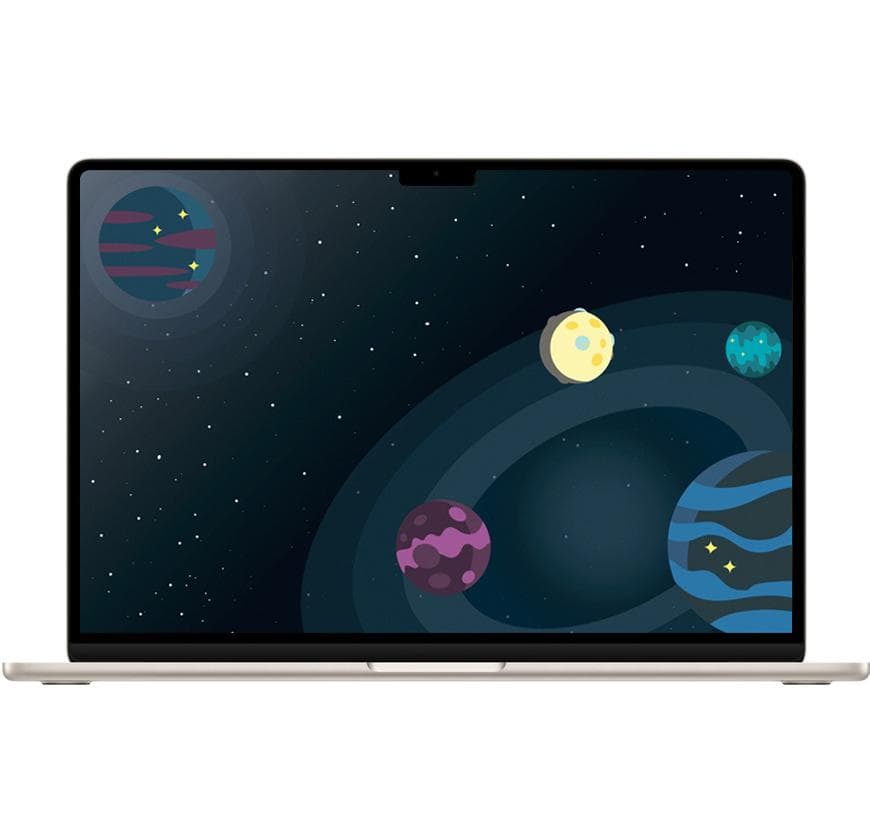Ноутбук Apple MacBook Air 15" MXD33 (M3 8-Core, GPU 10-Core, 16GB, 512GB) («Сияющая звезда» | Starlight) — фото 2