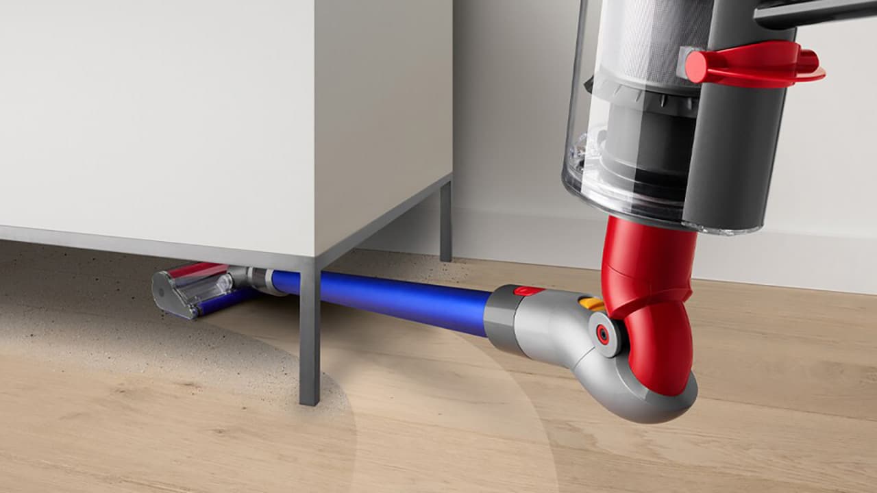 Беспроводной вертикальный пылесос Dyson V11 Extra (SV28) (Nickel/Red) (2023) — фото 5