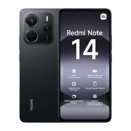 Смартфон Xiaomi Redmi Note 14 4G NFC 6 ГБ + 128 ГБ («Полночный чёрный» | Midnight Black) (версия Global)
