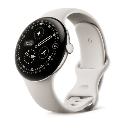 Умные часы Google Pixel Watch 4, 45 мм, Wi-Fi, ремешок фарфорового цвета